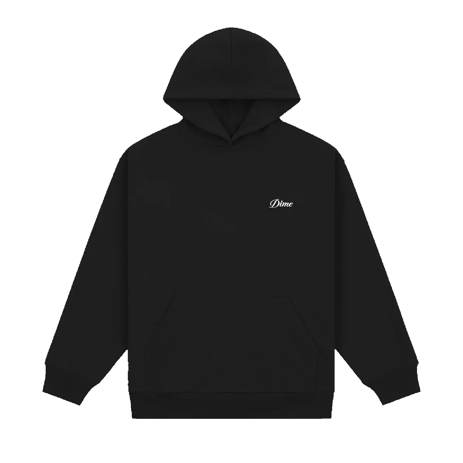 Cursive Small Logo Hoodie - Black sold by Stomping Ground