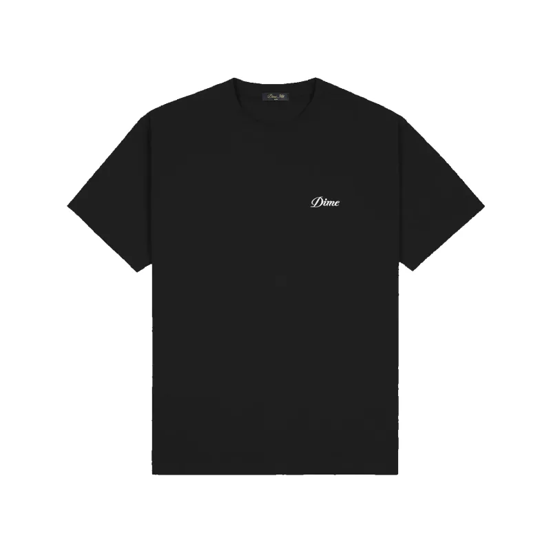 Cursive Small Logo T-Shirt - Black sold by Stomping Ground