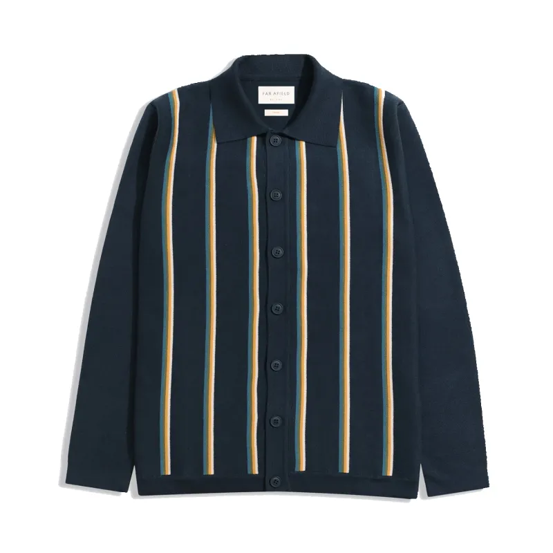 Zigger Cardigan - Kuki Stripe - Navy/Multi sold by Stomping Ground