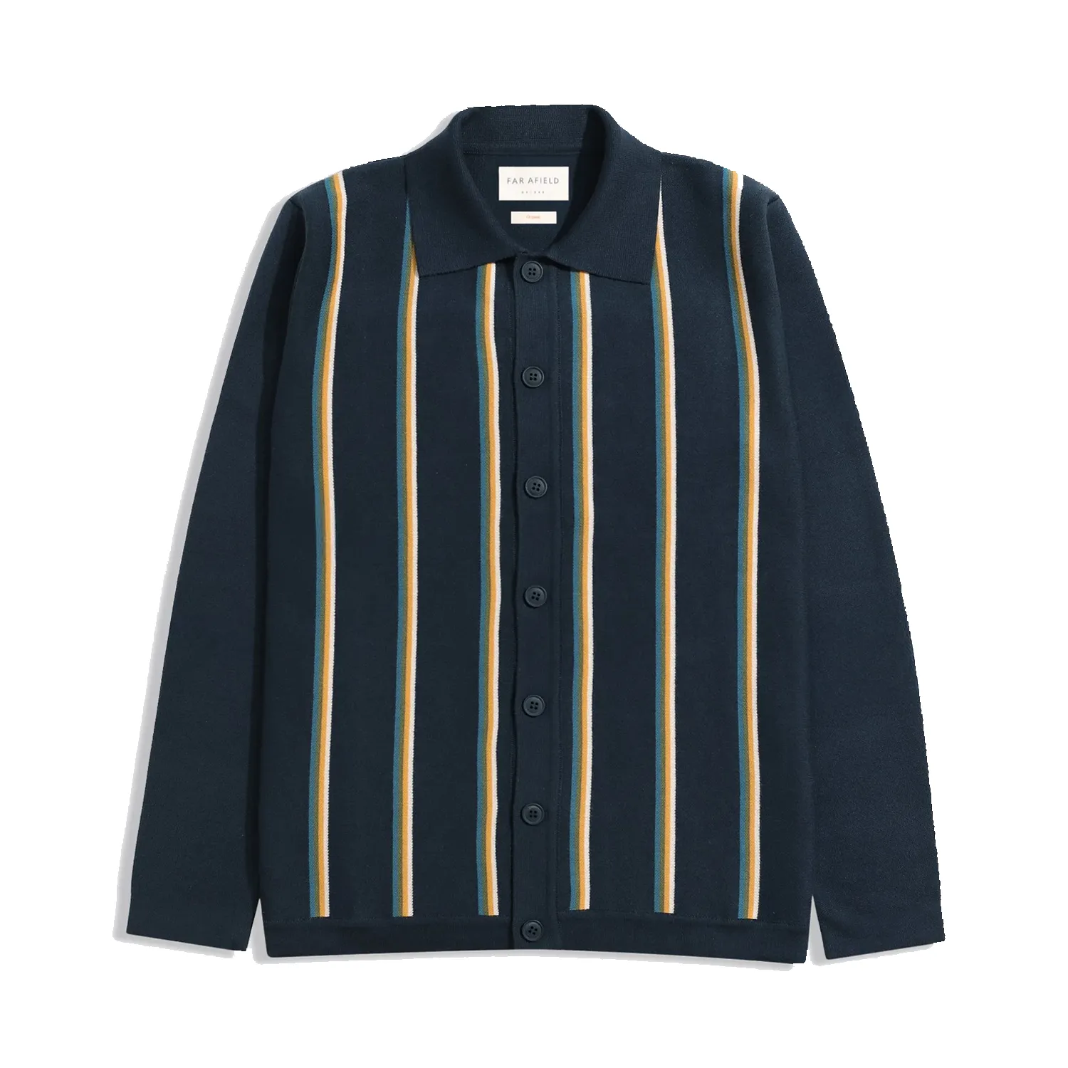 Zigger Cardigan - Kuki Stripe - Navy/Multi sold by Stomping Ground