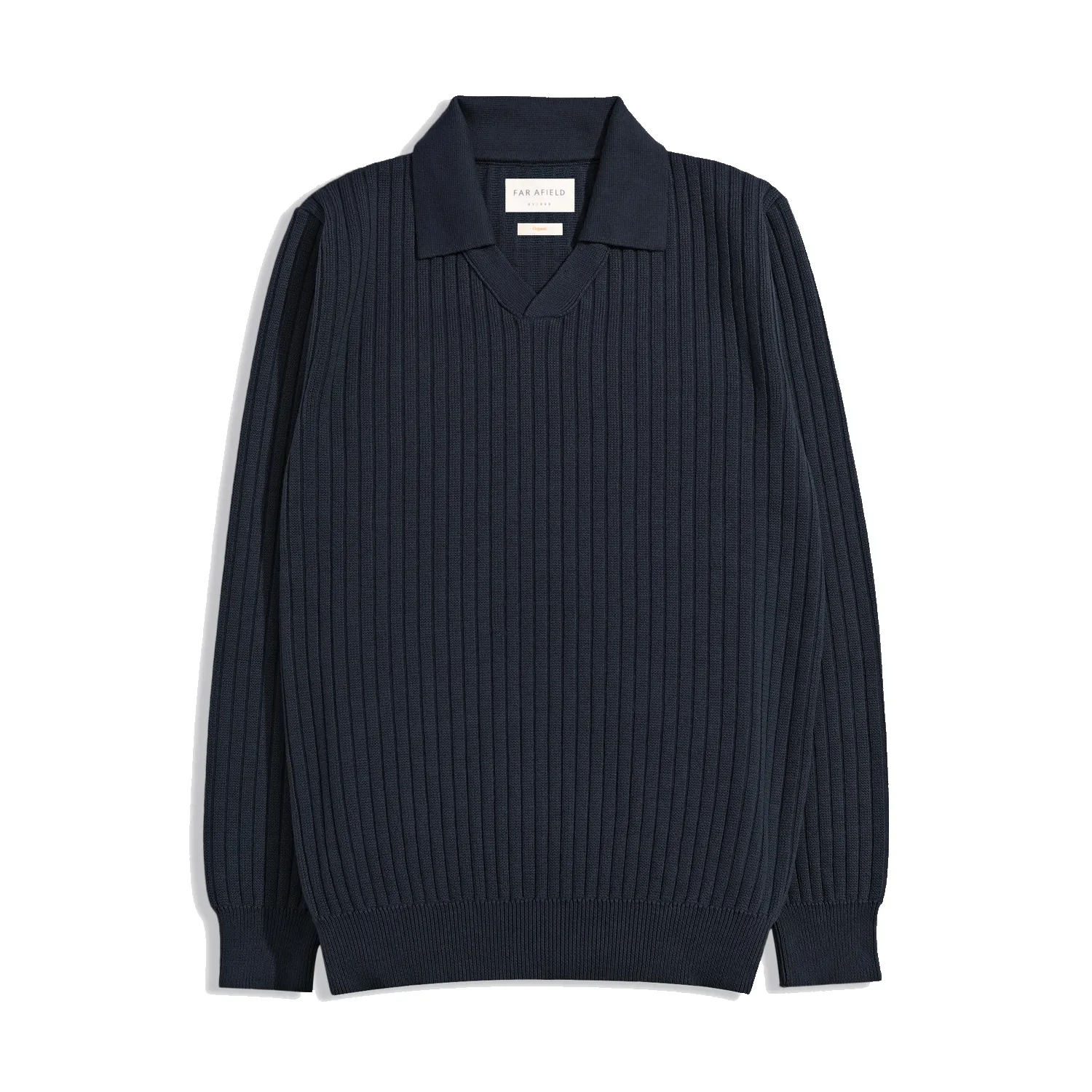 Clifford Knit Polo - Navy Ribbed sold by Stomping Ground