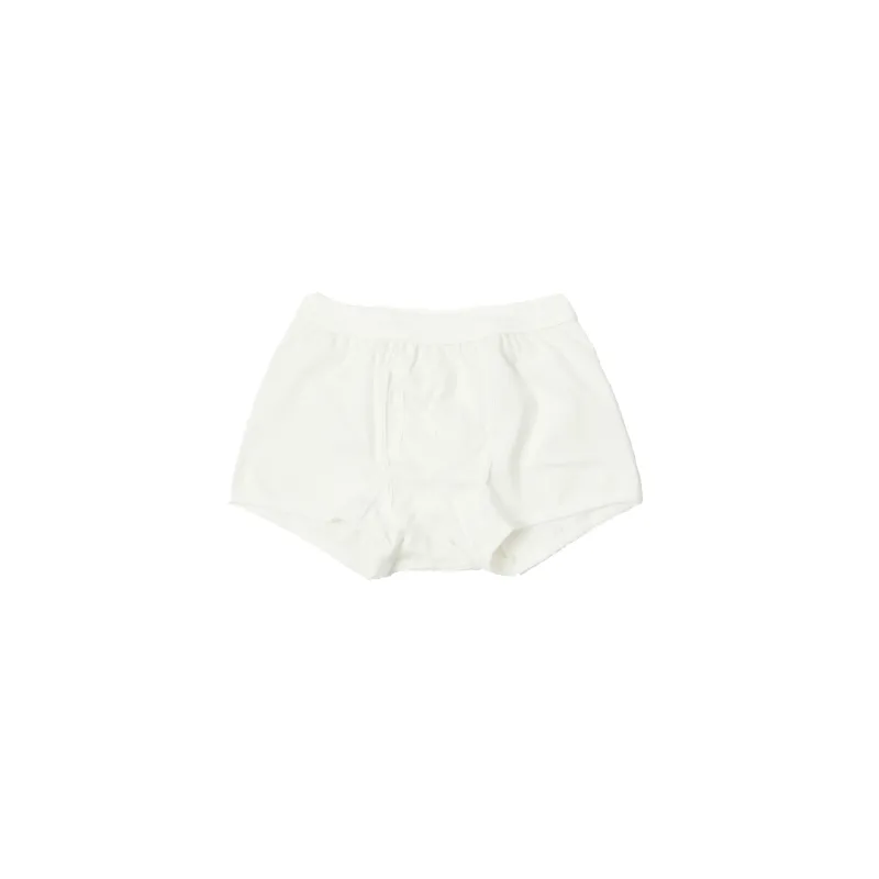 254 Loopwheeled Boxer Brief - White sold by Stomping Ground
