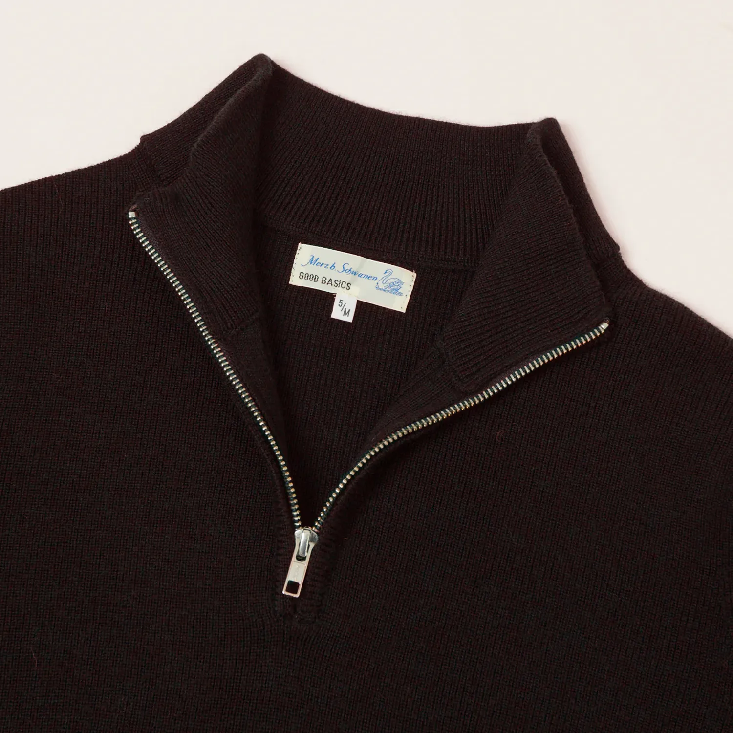 Good Basics' Merino Wool Quarter Zip Pullover - Coffee sold by Stomping Ground product image thumbnail 2