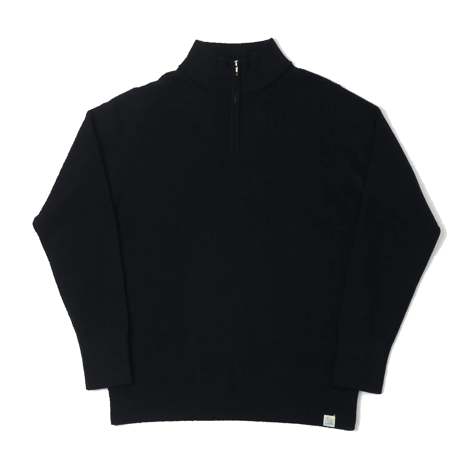 Good Basics Merino Wool Quarter Zip Pullover - Dark Navy sold by Stomping Ground