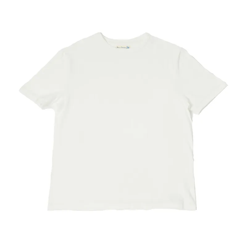 214 Loopwheeled Relaxed Fit Midweight T-Shirt  - White sold by Stomping Ground