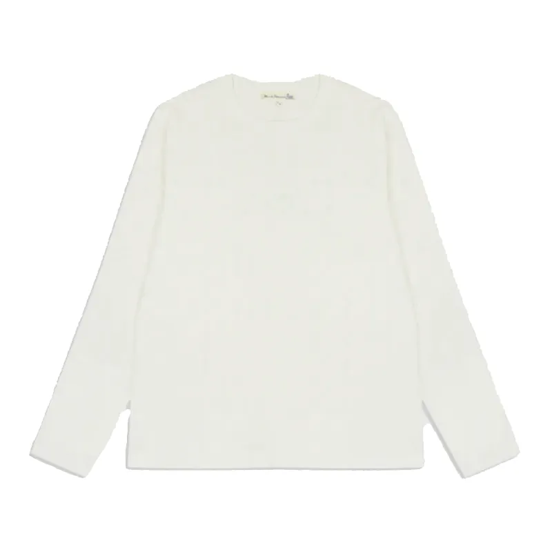 2S18 Loopwheeled Relaxed Fit Heavyweight L/S Tee - White sold by Stomping Ground