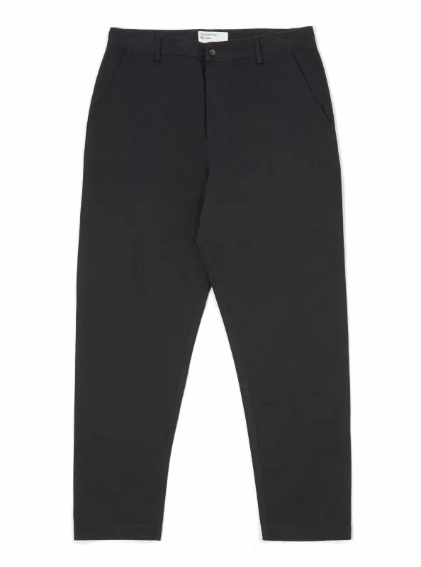 Military Chino - Twill - Black sold by Stomping Ground