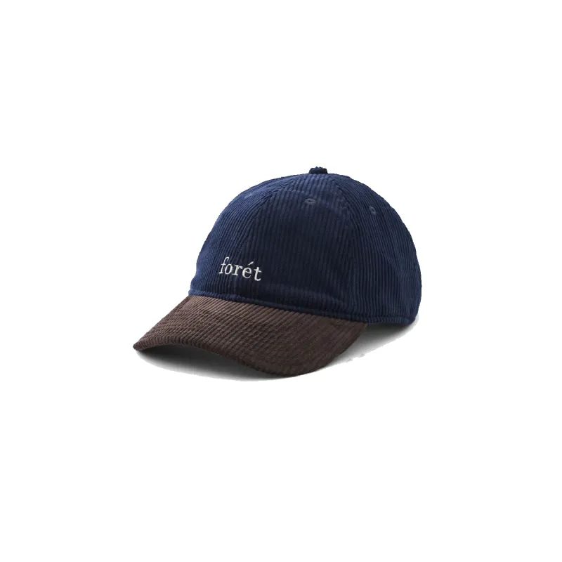 Hawk Corduroy Cap - Navy/Brown sold by Stomping Ground