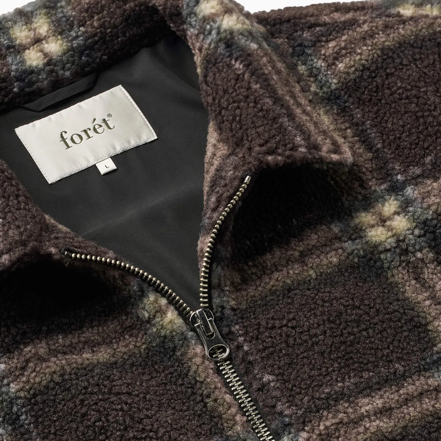 Cabin Zip Fleece - Brown/Check sold by Stomping Ground product image thumbnail 2