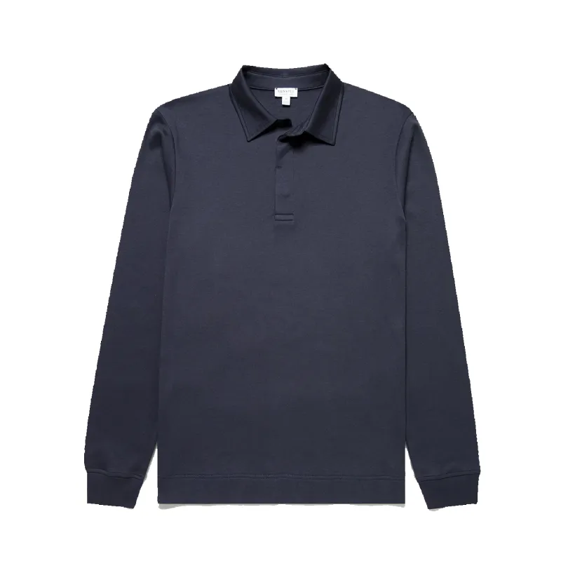 Heavyweight Polo Shirt - Navy sold by Stomping Ground