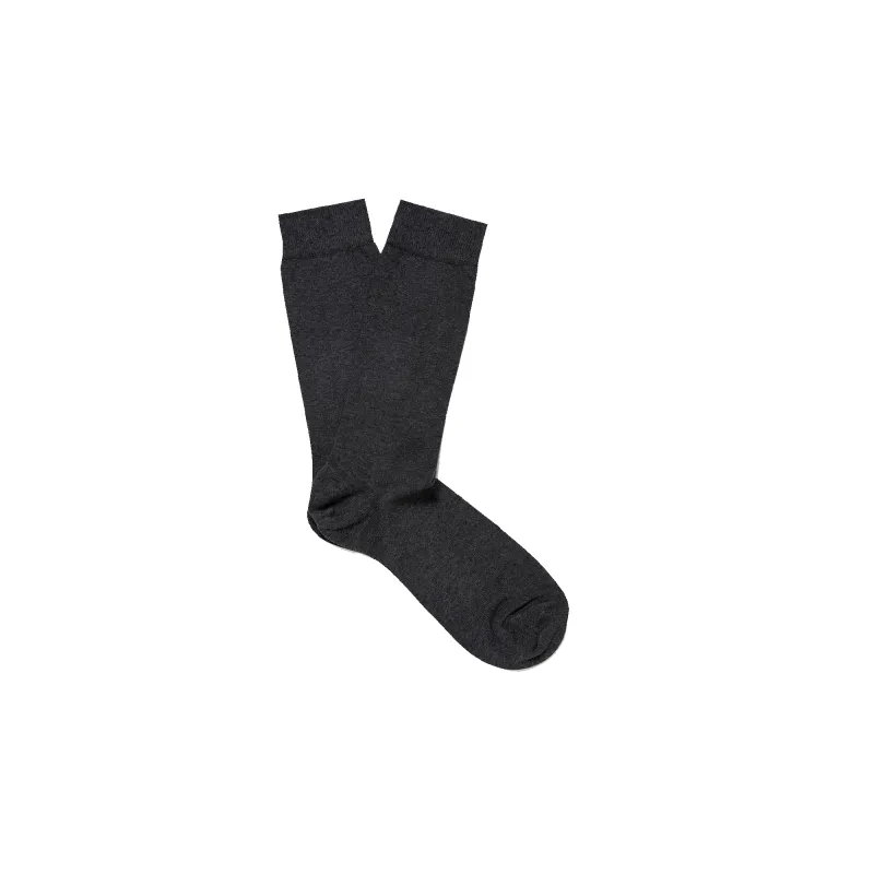 Cotton Sock - Charcoal Melange sold by Stomping Ground