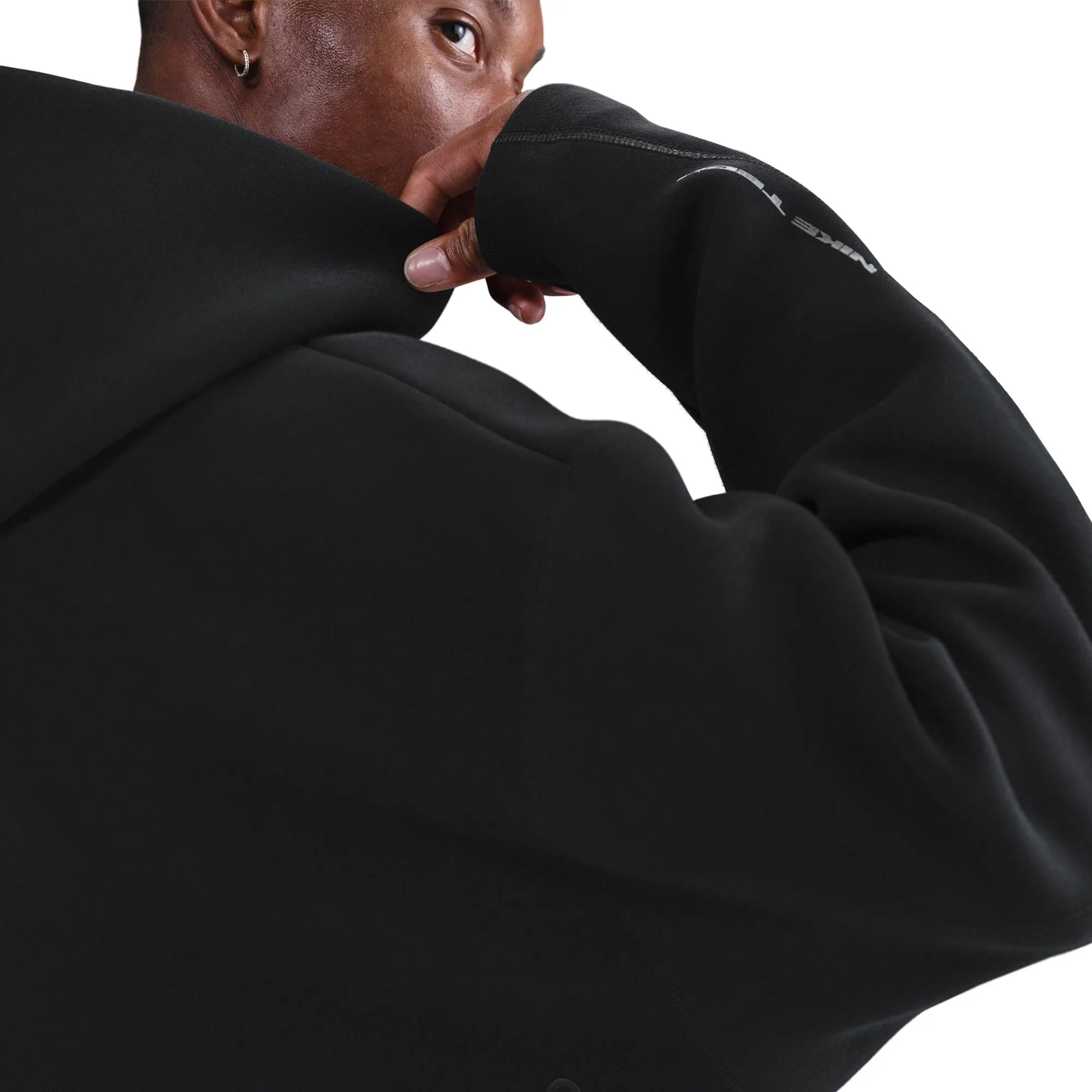 Nike Tech Fleece Oversized Hoodie - Black sold by Stomping Ground product image thumbnail 5