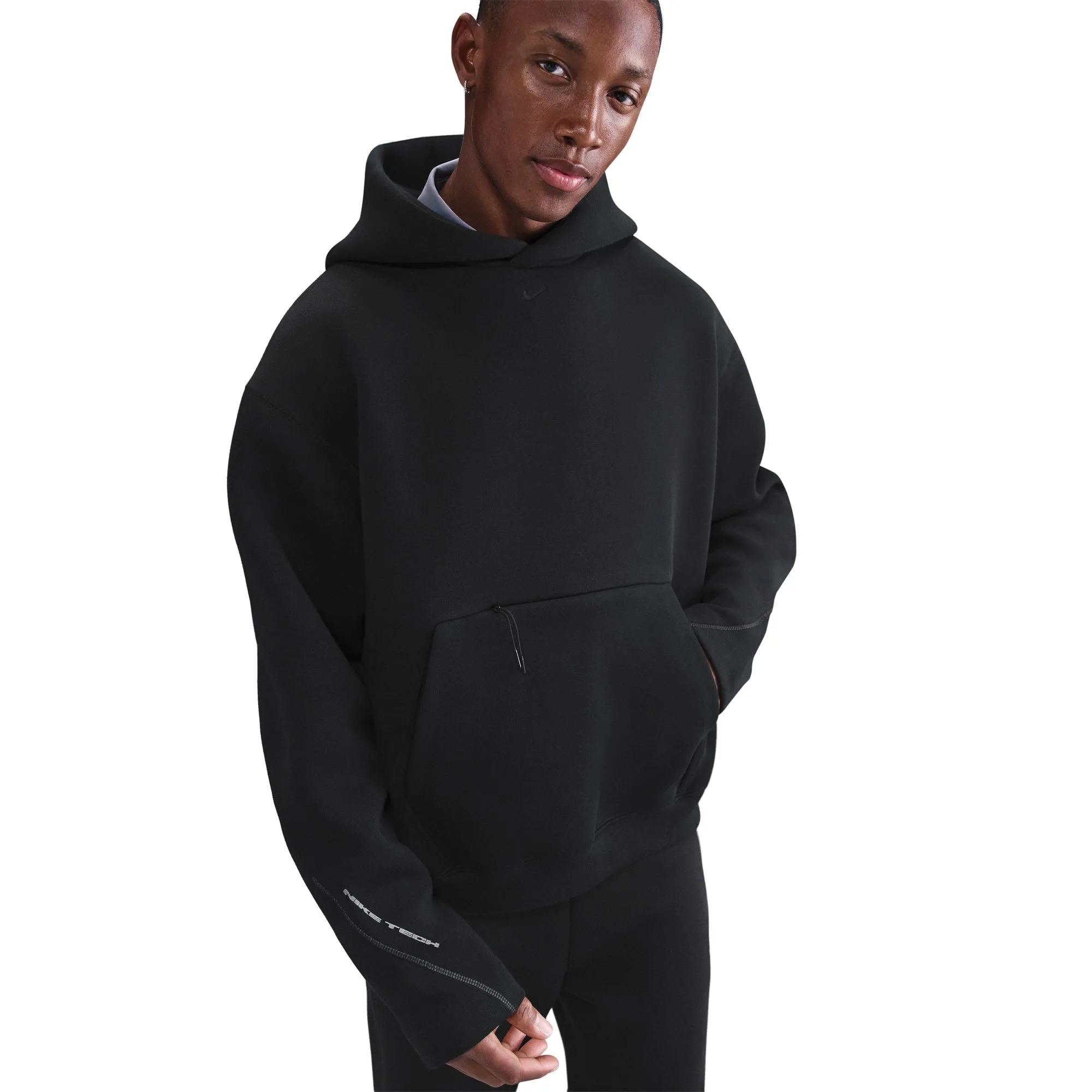 Nike Tech Fleece Oversized Hoodie - Black sold by Stomping Ground product image thumbnail 4