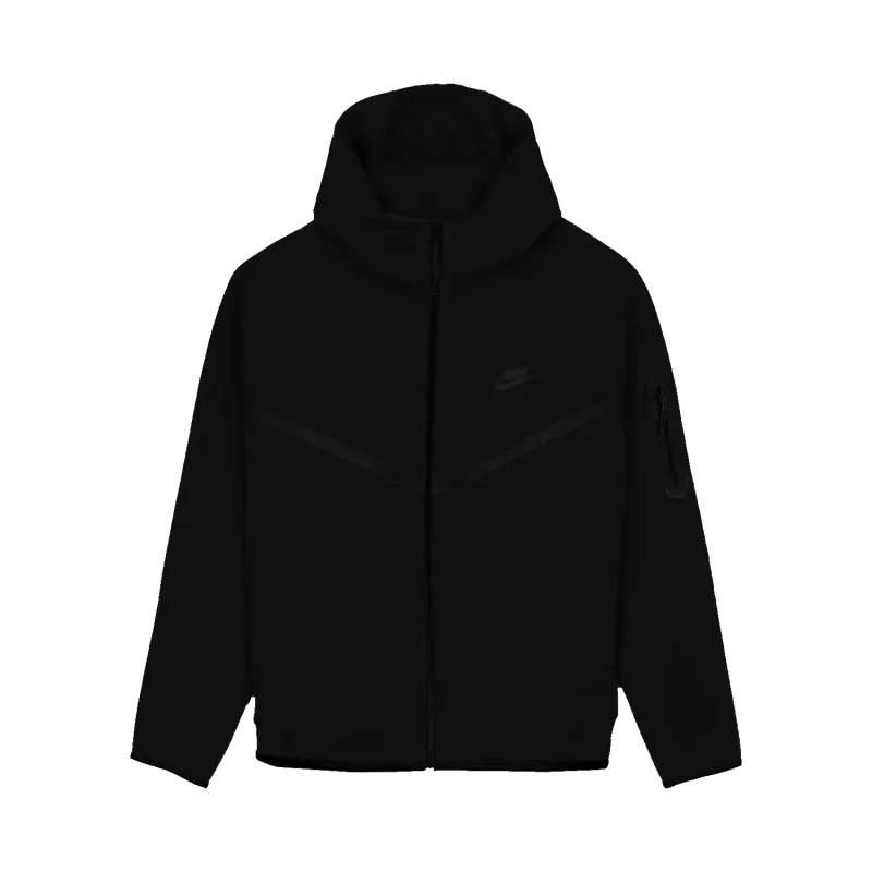 Nike Tech Fleece Full-Zip Windrunner Hoodie - Black sold by Stomping Ground