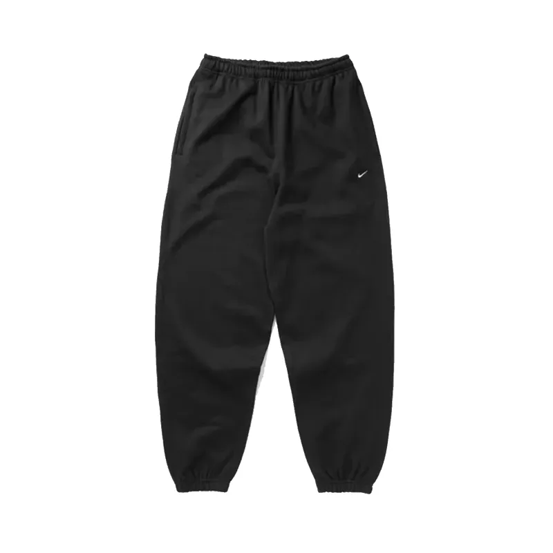 Nike Solo Swoosh Cuffed Fleece Pants - Black sold by Stomping Ground