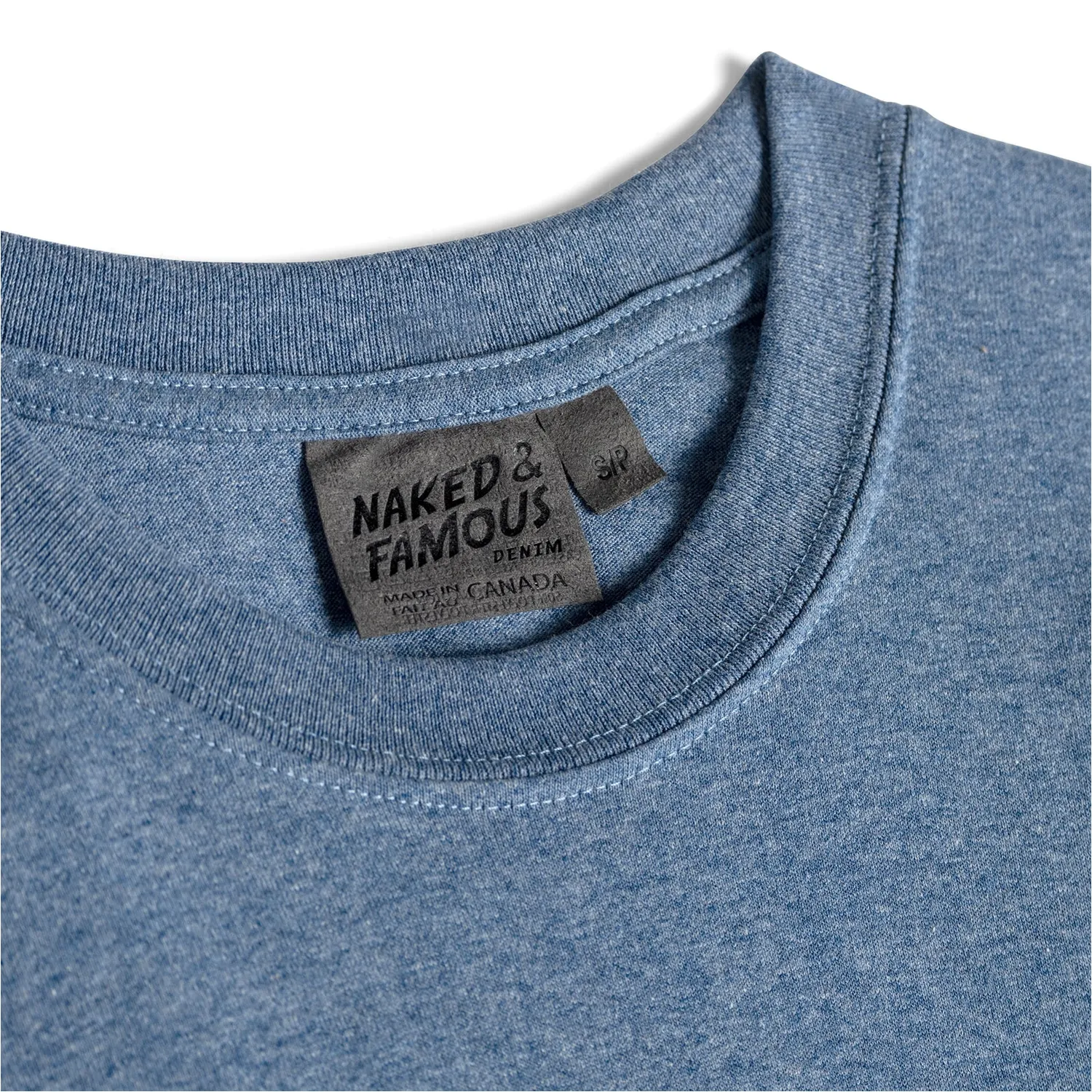 Circular Knit T-Shirt - Heather Blue sold by Stomping Ground product image thumbnail 2