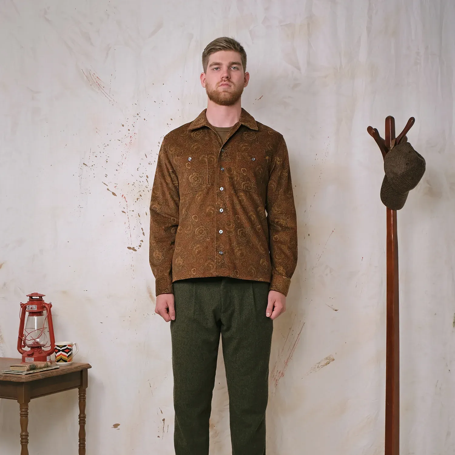 Printed Corduroy Club shirt - Bronze sold by Stomping Ground product image thumbnail 3