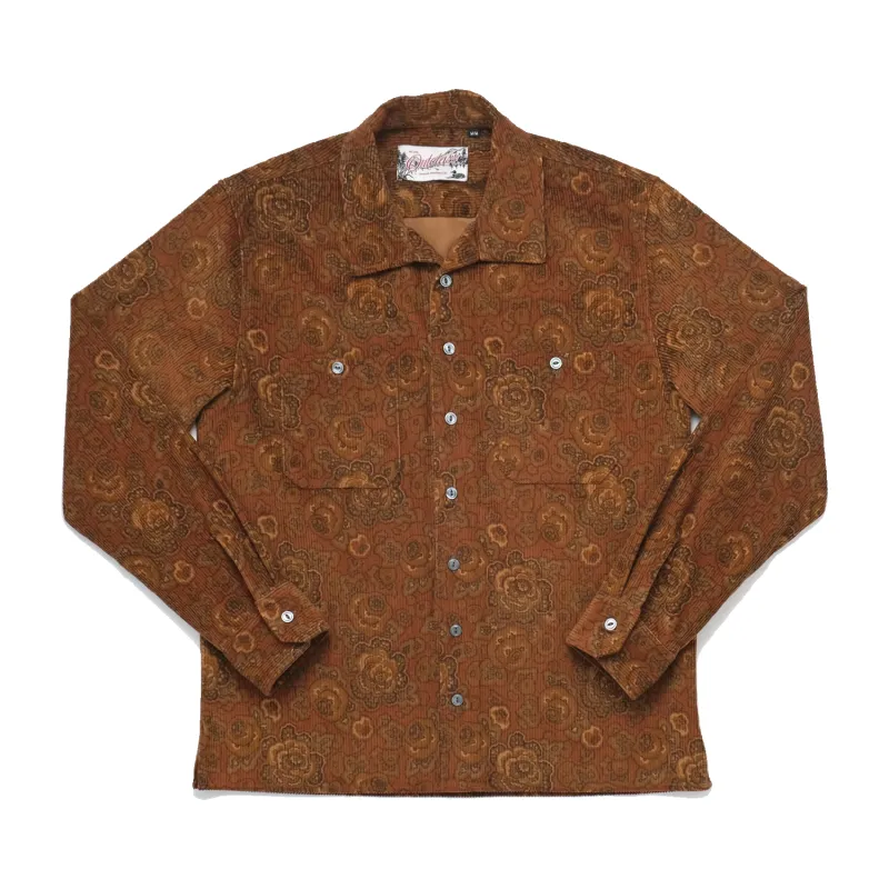 Printed Corduroy Club shirt - Bronze sold by Stomping Ground