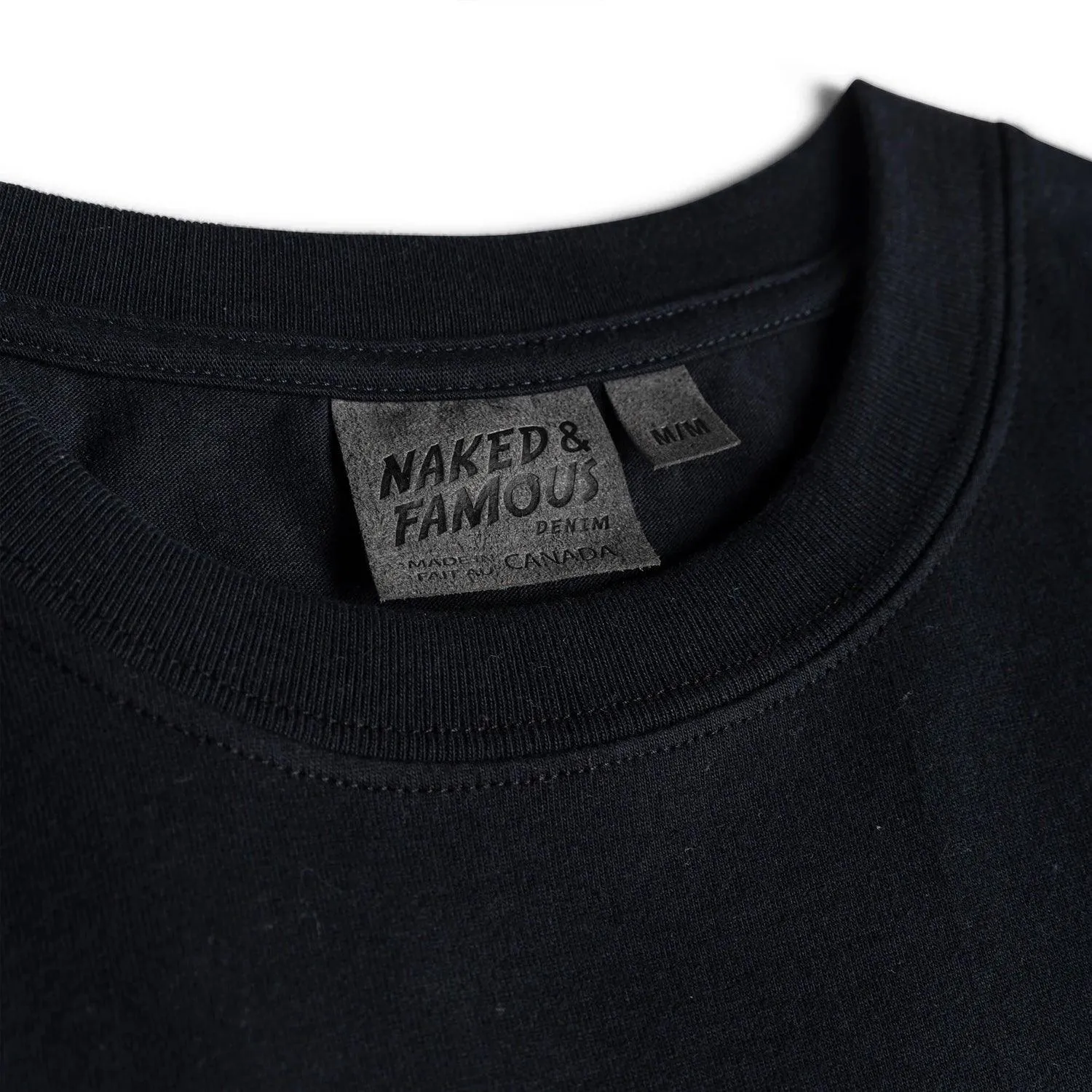 Circular Knit T-Shirt-Black sold by Stomping Ground product image thumbnail 3