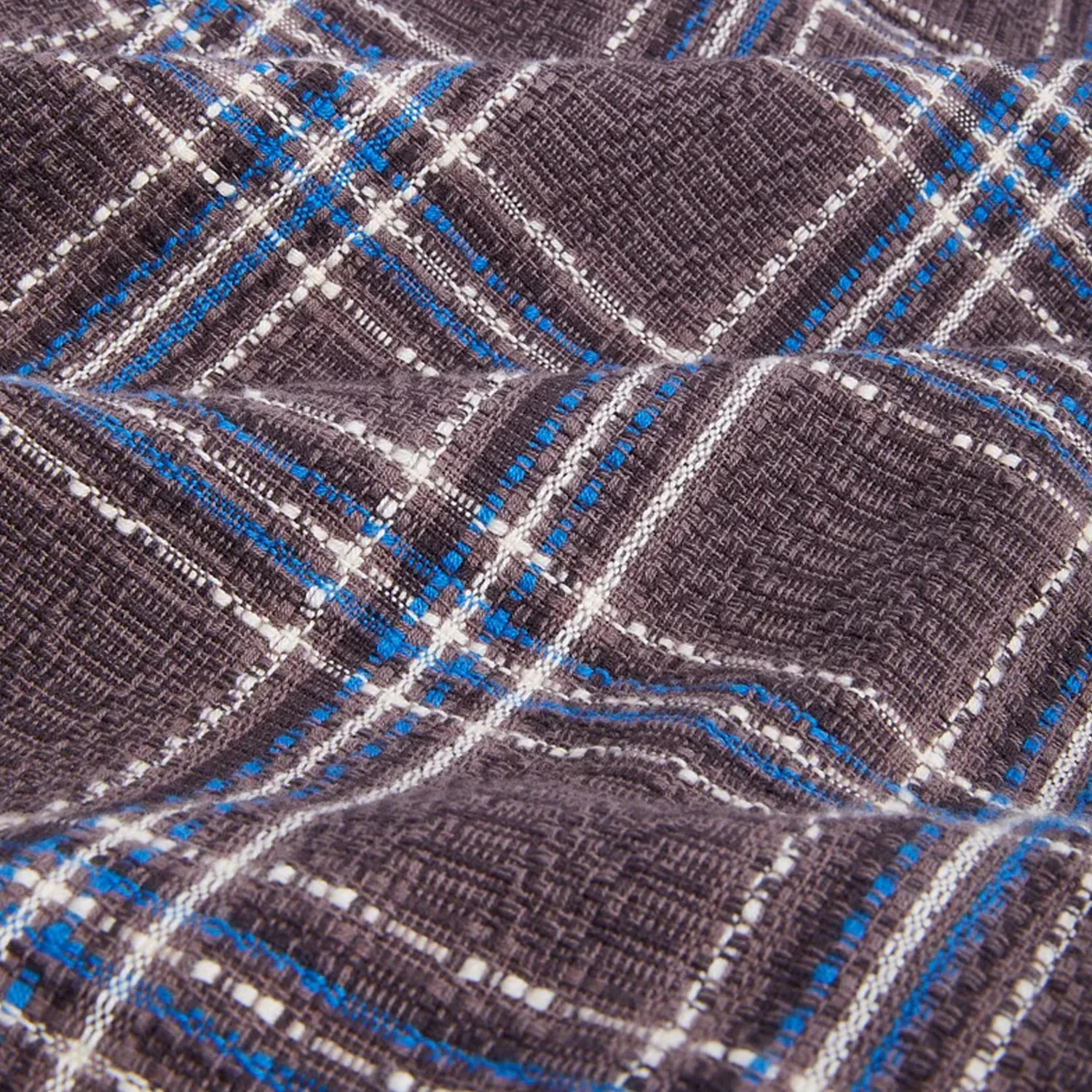 Venice Plaid Zip Jacket - Brown sold by Stomping Ground product image thumbnail 2