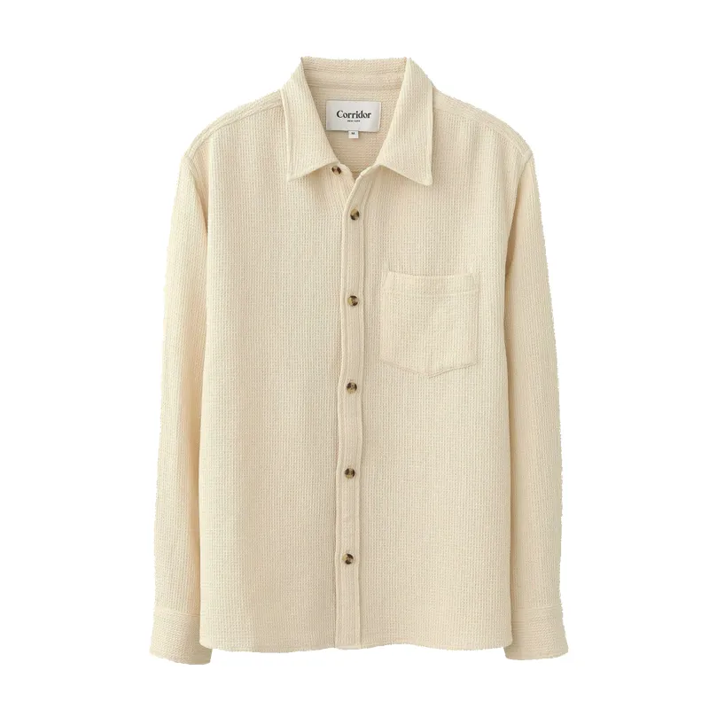 Pigment Dyed Waffle LS - Natural sold by Stomping Ground