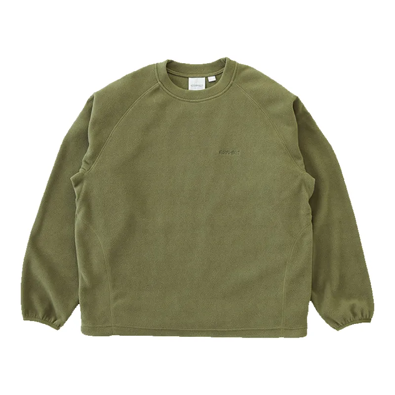 Thermal Fleece Crew - Olive sold by Stomping Ground