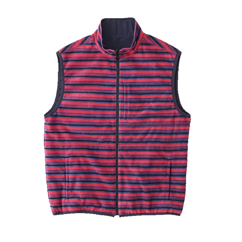 Thermal Fleece Reversible Vest - Berry Stripe sold by Stomping Ground
