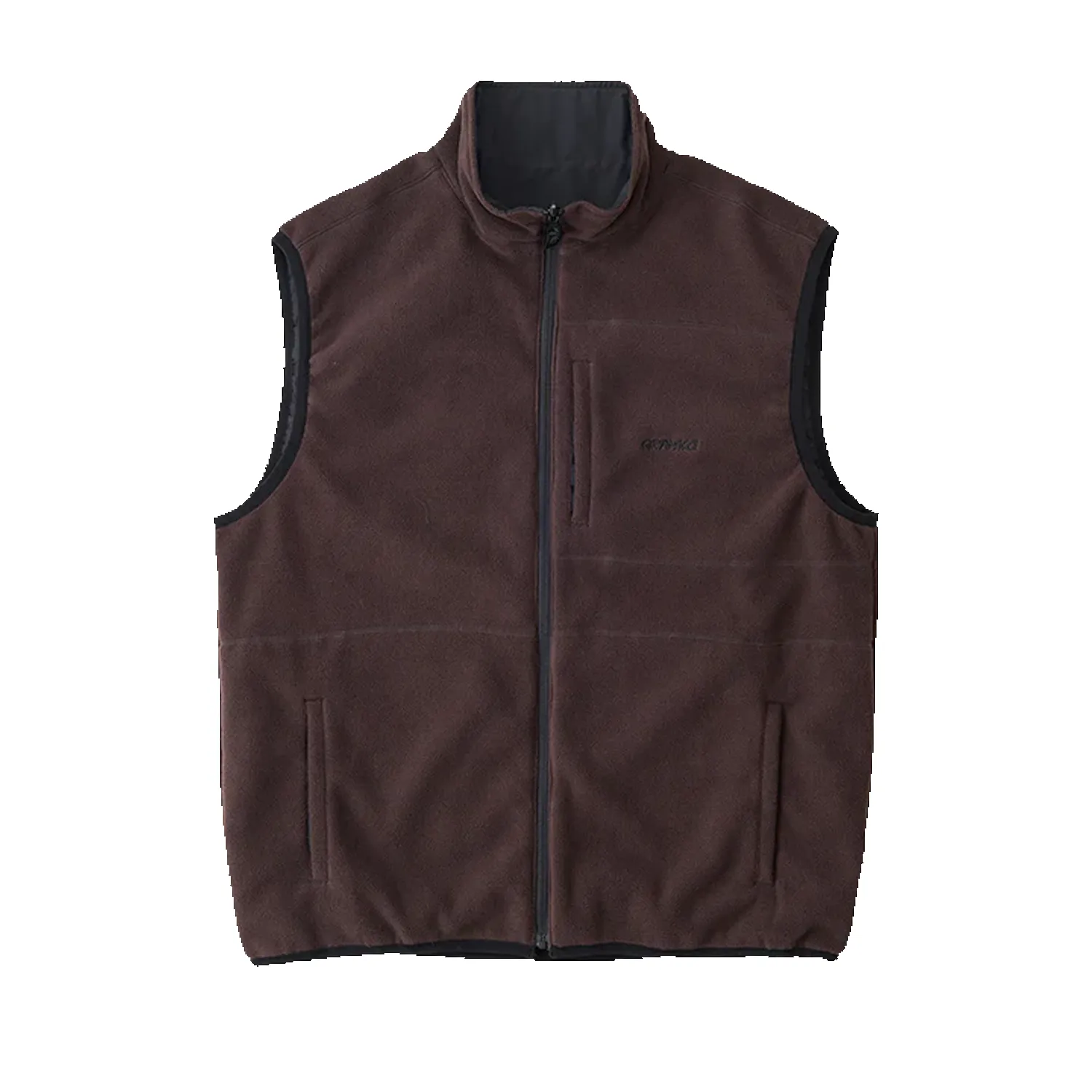 Thermal Fleece Reversible Vest - Tobacco sold by Stomping Ground