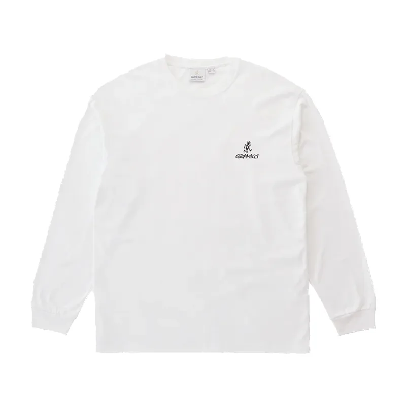 One Point L/S Tee  - White sold by Stomping Ground