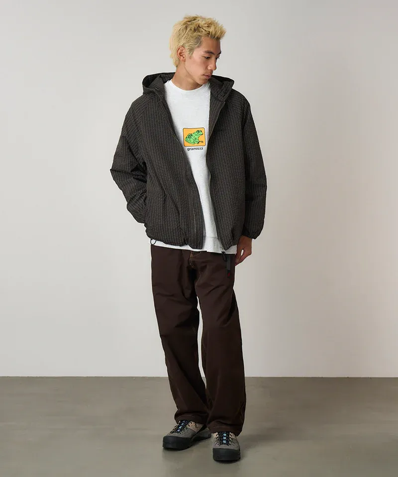 Northside Plaid Hooded Jacket - Deep Brown sold by Stomping Ground product image thumbnail 2