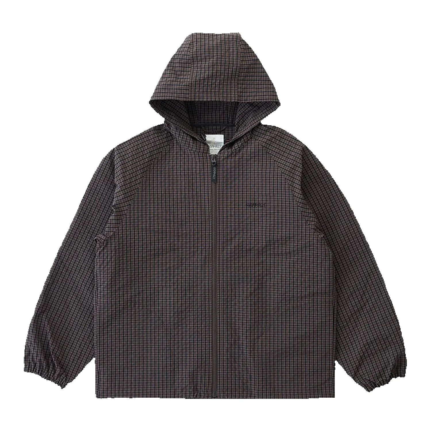 Northside Plaid Hooded Jacket - Deep Brown sold by Stomping Ground
