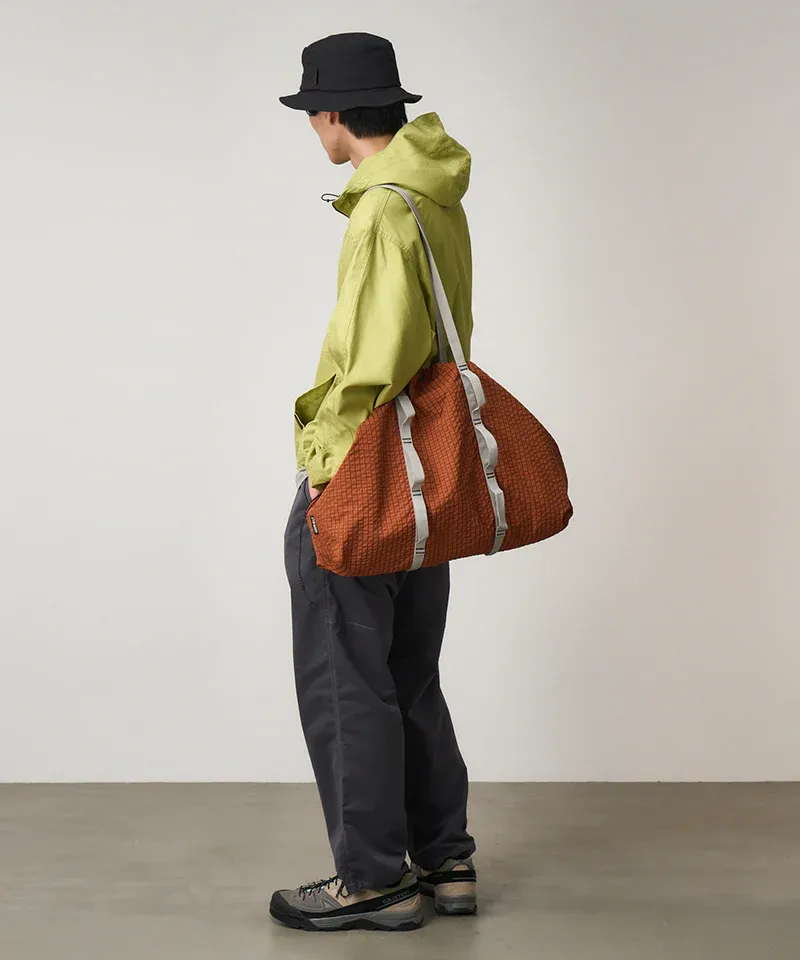 Plaid Climbing Tote - Brick sold by Stomping Ground product image thumbnail 2