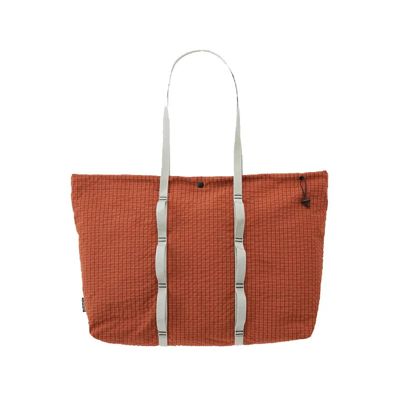 Plaid Climbing Tote - Brick sold by Stomping Ground