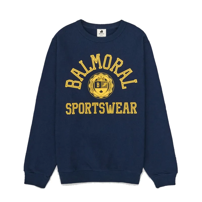 Academy Crewneck - Navy sold by Stomping Ground