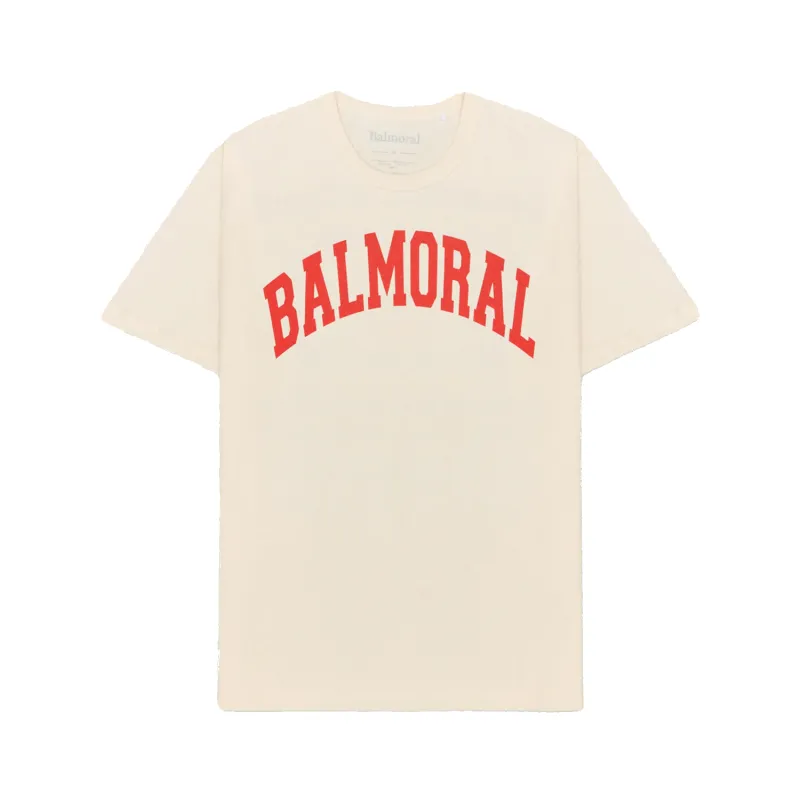 Aberdeen T-shirt - Natural / Red sold by Stomping Ground