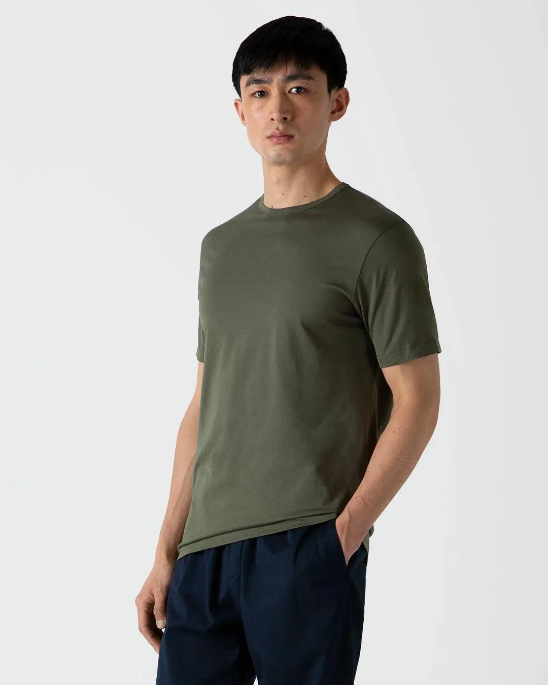 S/S Crew Neck Tee - Hunter Green sold by Stomping Ground product image thumbnail 2