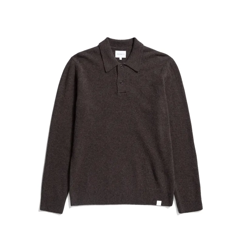 STANDARD MERINO LAMBS POLO - Heathland Brown sold by Stomping Ground