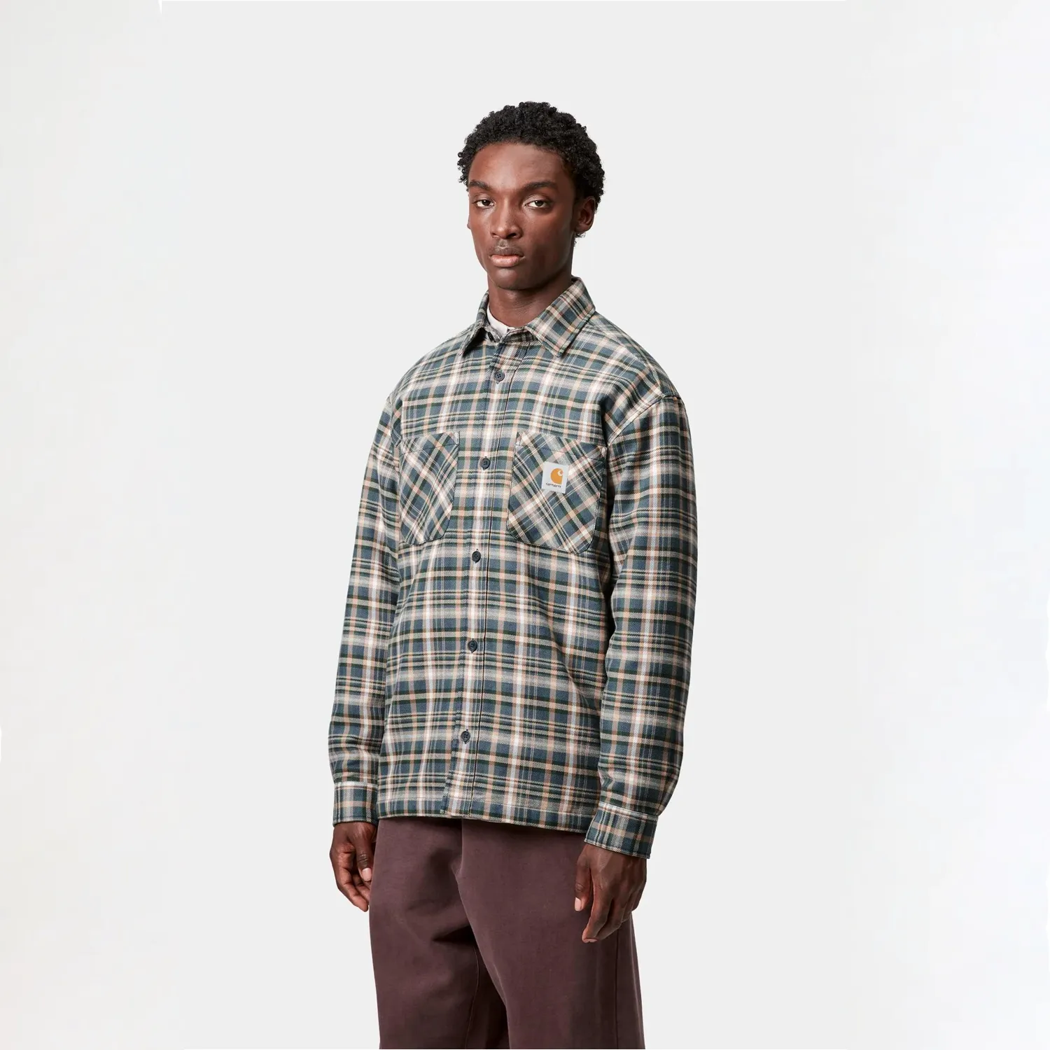 Cronyn Check Shirt Jacket - Dark Navy sold by Stomping Ground product image thumbnail 3