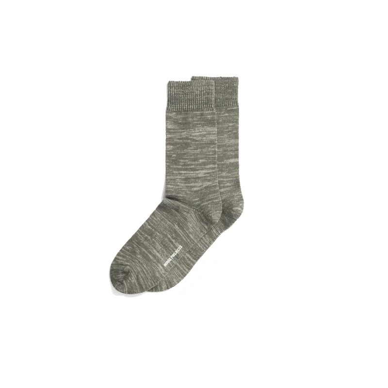 Bjarki Heavy Cotton Twist Sock - Olive Night sold by Stomping Ground