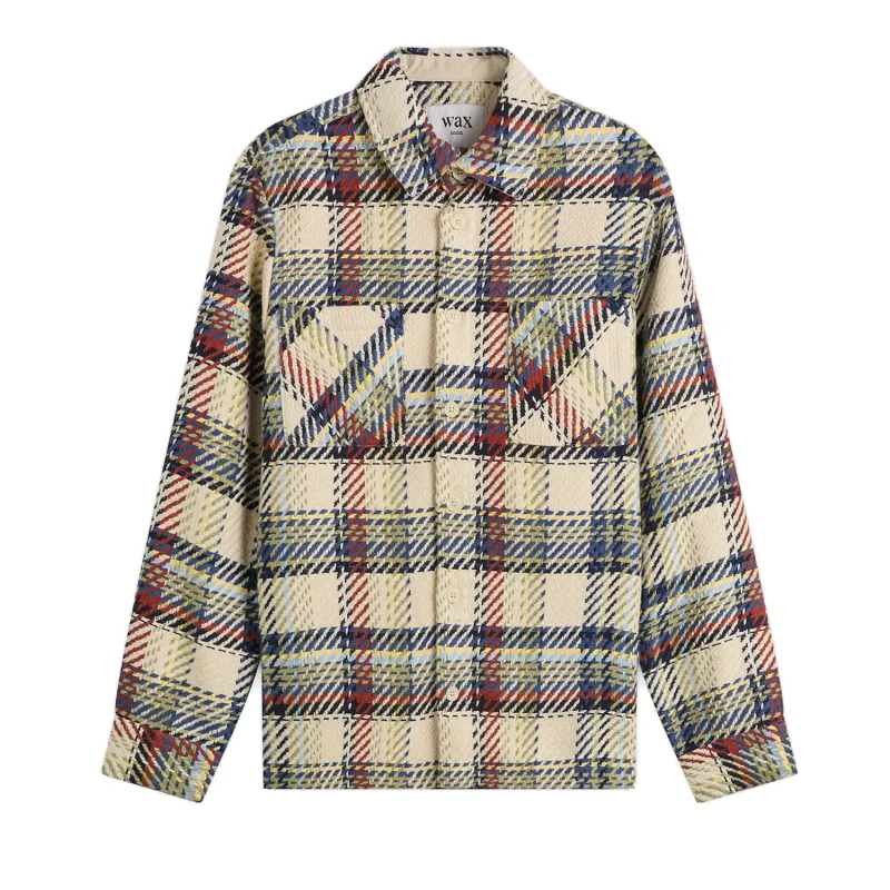 Whiting Overshirt - Jazz Weave Ecru And Multicolour sold by Stomping Ground