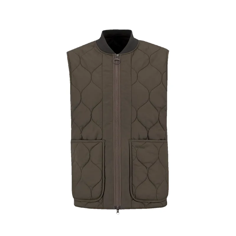 Barbour Re-engineered Utility Liddesdale Quilted Gilet - Dark olive sold by Stomping Ground