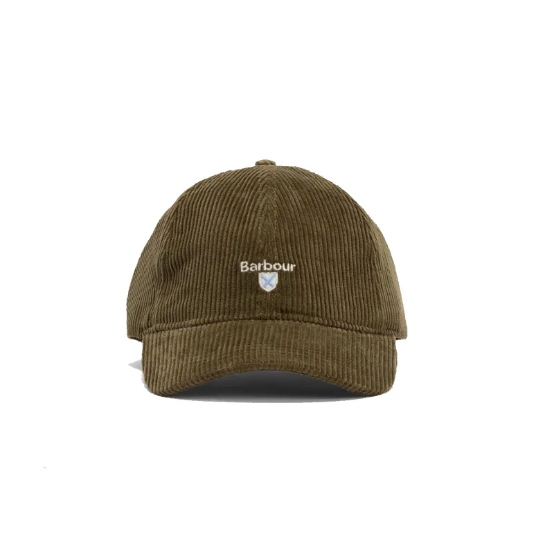 Barbour Preston Cord Cap - Olive sold by Stomping Ground