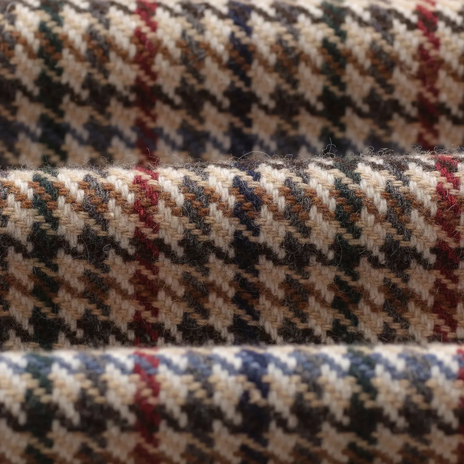 Stan - Natural Houndstooth Check Wool Car Coat sold by Stomping Ground product image thumbnail 3