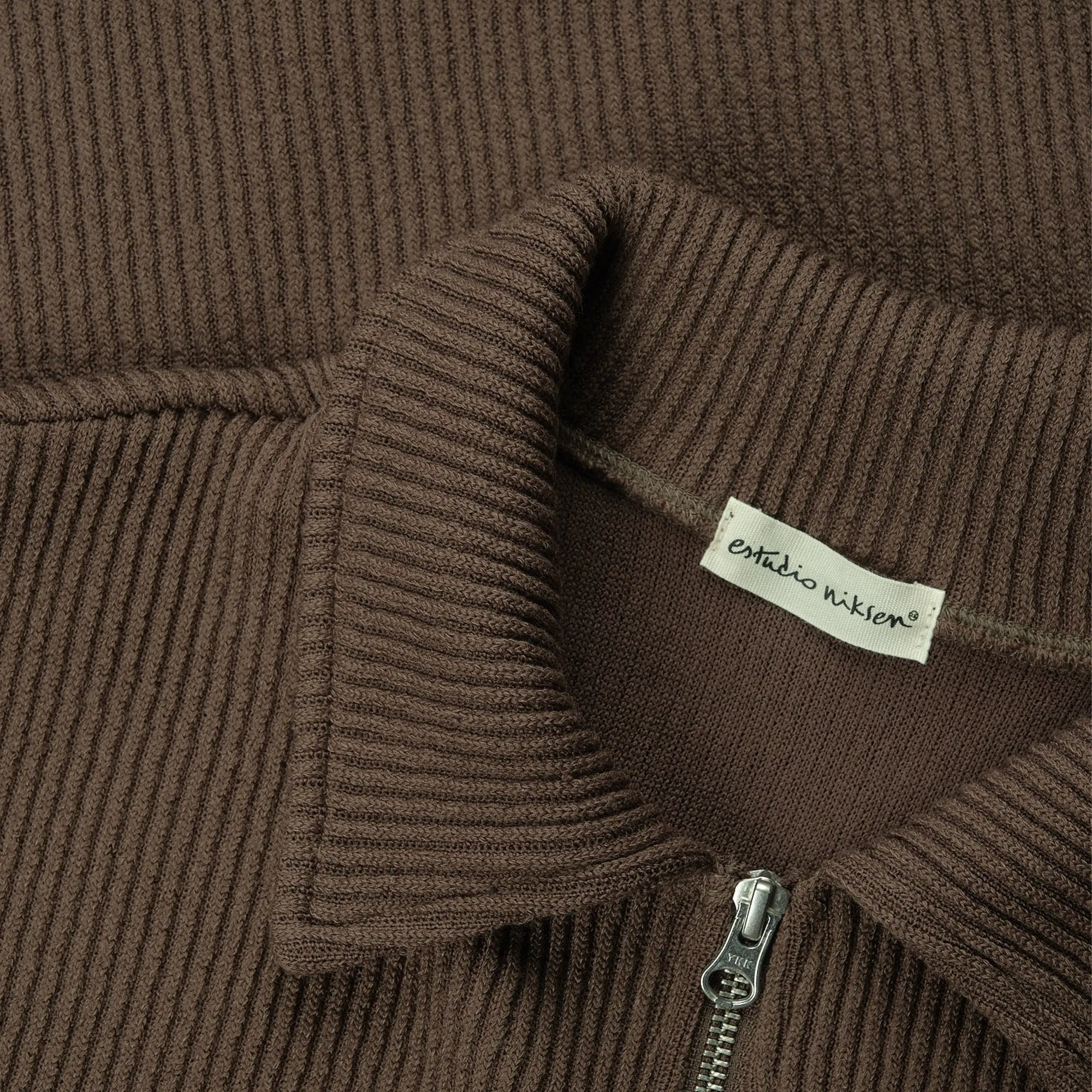 Double Zip Up Pocket Sweater - Brown sold by Stomping Ground product image thumbnail 3