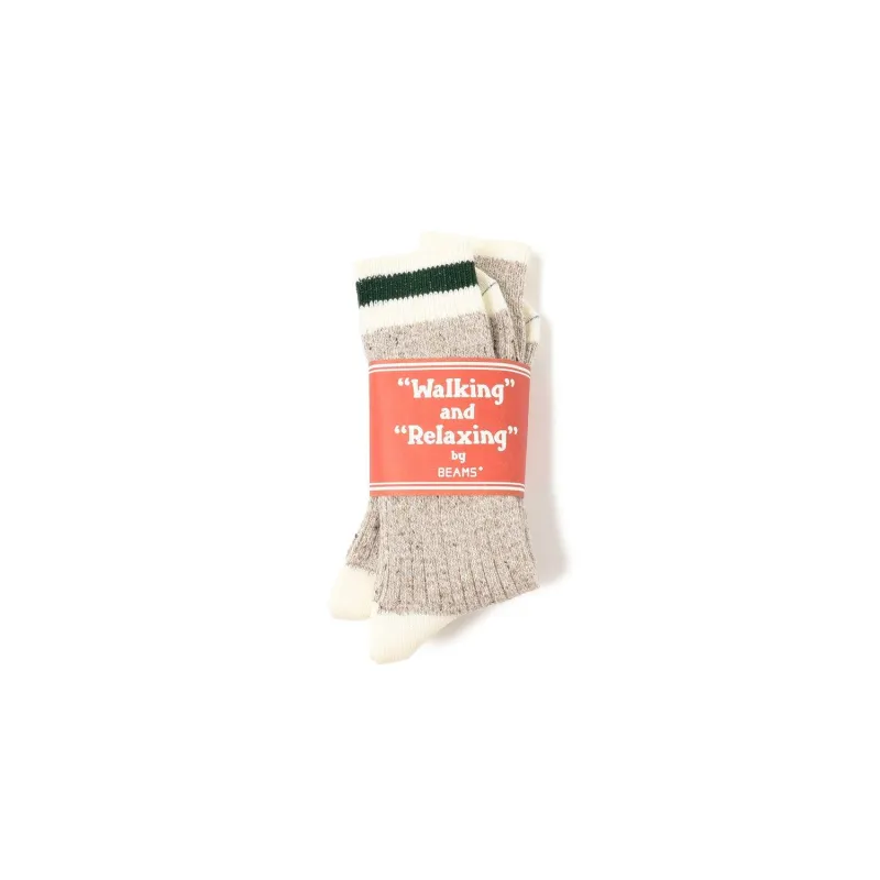 Rag Socks - 2 pack - Oatmeal / Green sold by Stomping Ground
