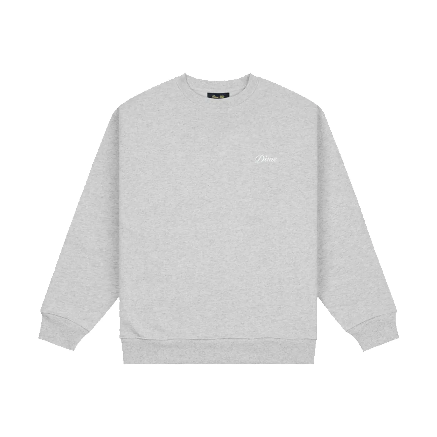 Cursive Small Logo Crewneck - Heather Grey sold by Stomping Ground