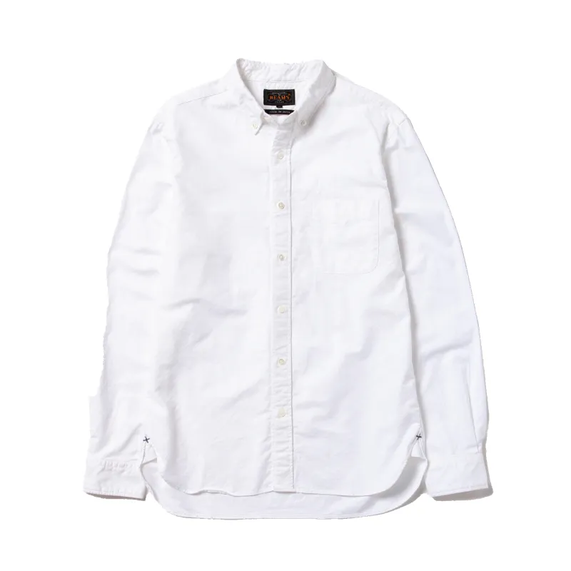 Button Down Oxford - White made by BEAMS PLUS