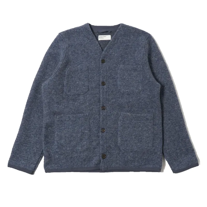 Cardigan Wool Fleece - Slate Blue sold by Stomping Ground