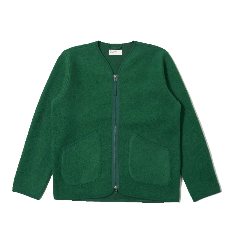 Zip Liner Jacket Wool Fleece - Green sold by Stomping Ground