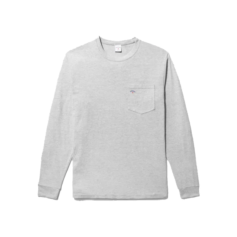 L/S Classic Pocket Tee - Heather Grey sold by Stomping Ground